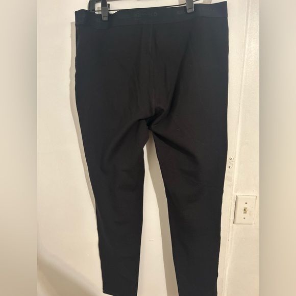 Karl Lagerfeld black suede legging sz L - Picture 3 of 4